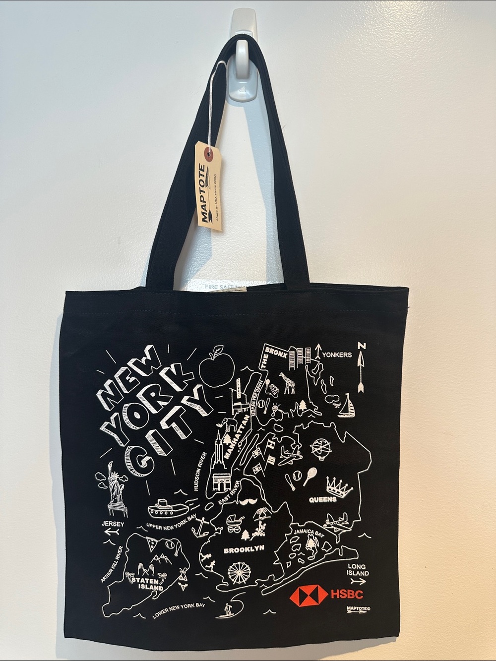 New York City Map Tote, Tote Bag NWT